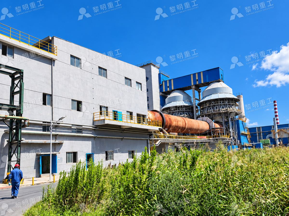 江苏南通客户厂区场景,烧成工序与制粉车间